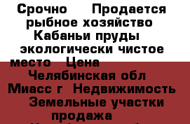 Срочно!!!  Продается рыбное хозяйство “Кабаньи пруды“- экологически чистое место › Цена ­ 15 000 000 - Челябинская обл., Миасс г. Недвижимость » Земельные участки продажа   . Челябинская обл.